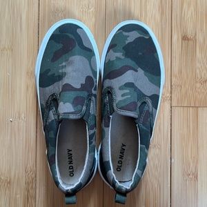 Boy’s Camouflage Slip-on Sneakers